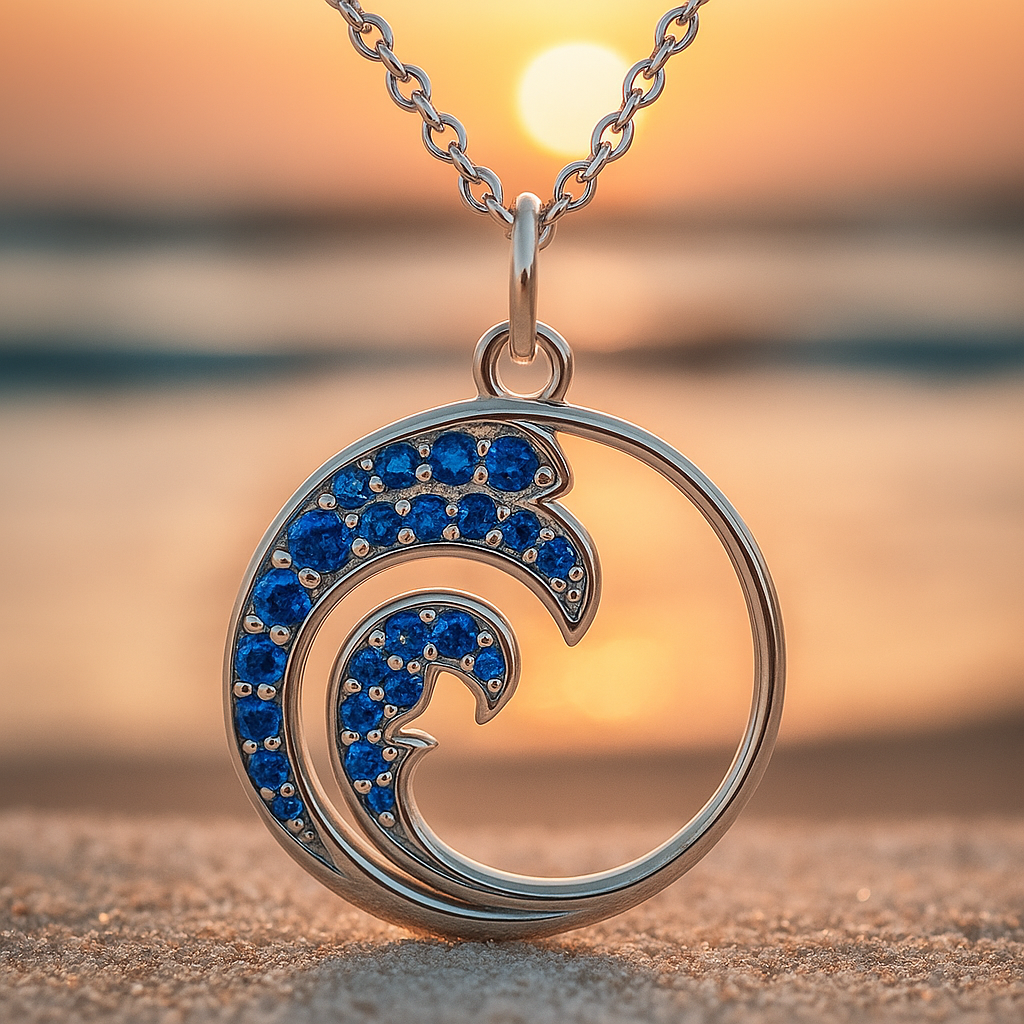 Anima d’Onda - 925 Sterling Hopeaketju, jossa on Riipus