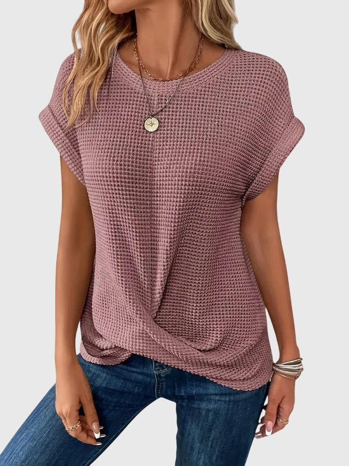 Isa™ | Elegantti Paita Pyöreällä Kaula-aukolla