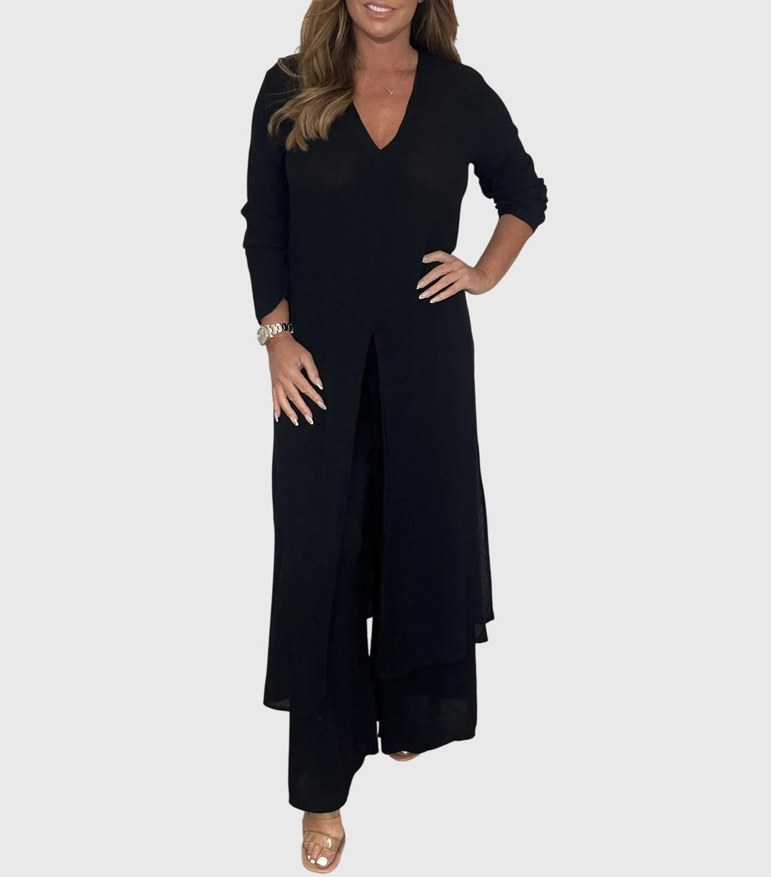 Olivvia™ | Elegantti Kaksiosainen Asu