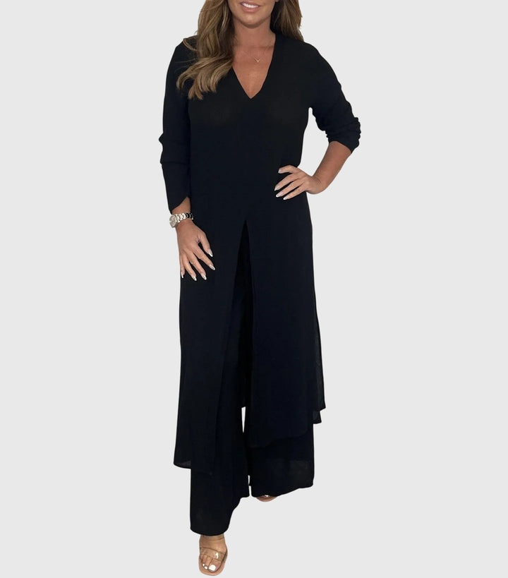 Olivvia™ | Elegantti Kaksiosainen Asu