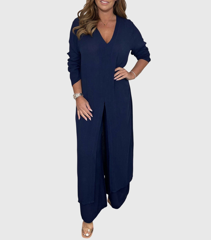 Olivvia™ | Elegantti Kaksiosainen Asu