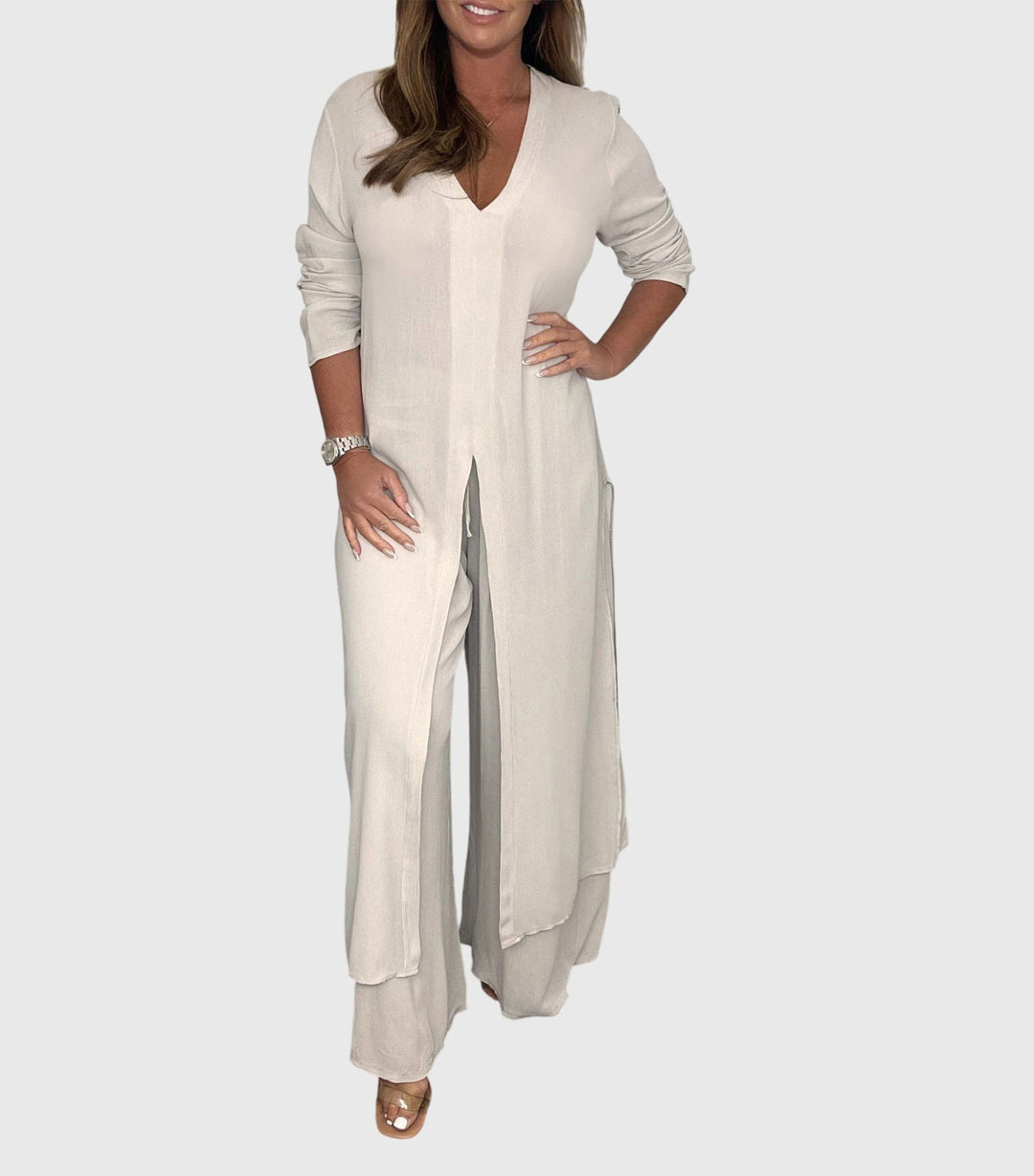 Olivvia™ | Elegantti Kaksiosainen Asu