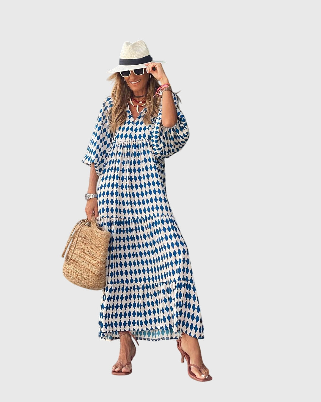 Sarrah™ - Boho Maxi Mekko
