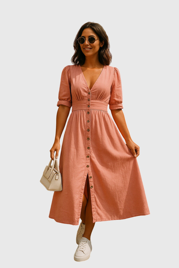Jacquelinne™ | Elegantti Denim Mekko