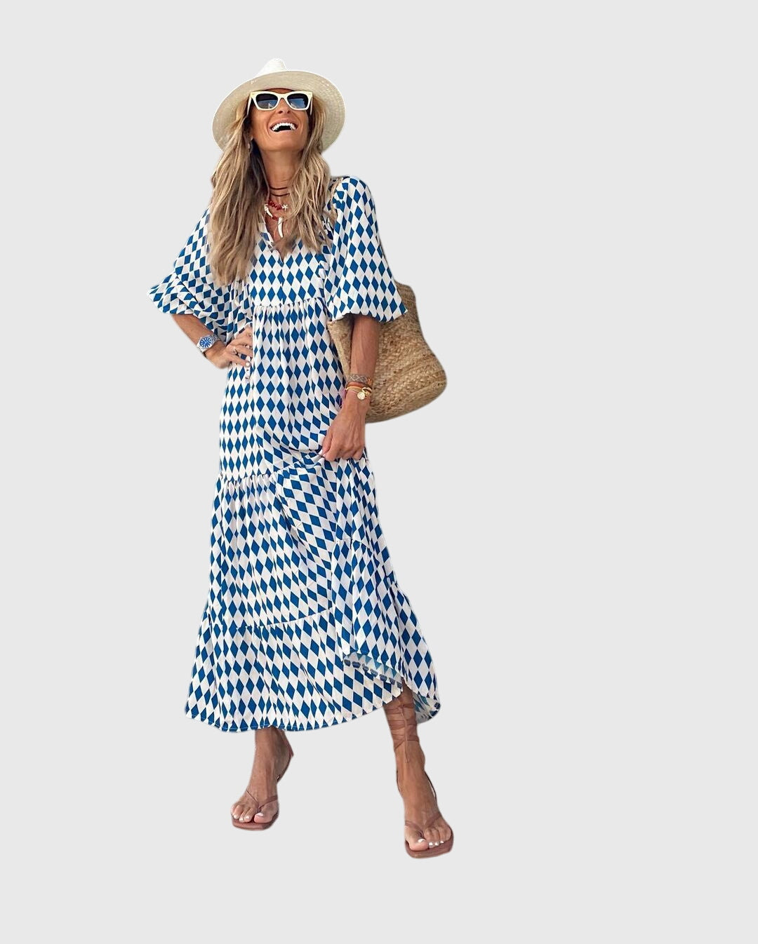 Sarrah™ - Boho Maxi Mekko