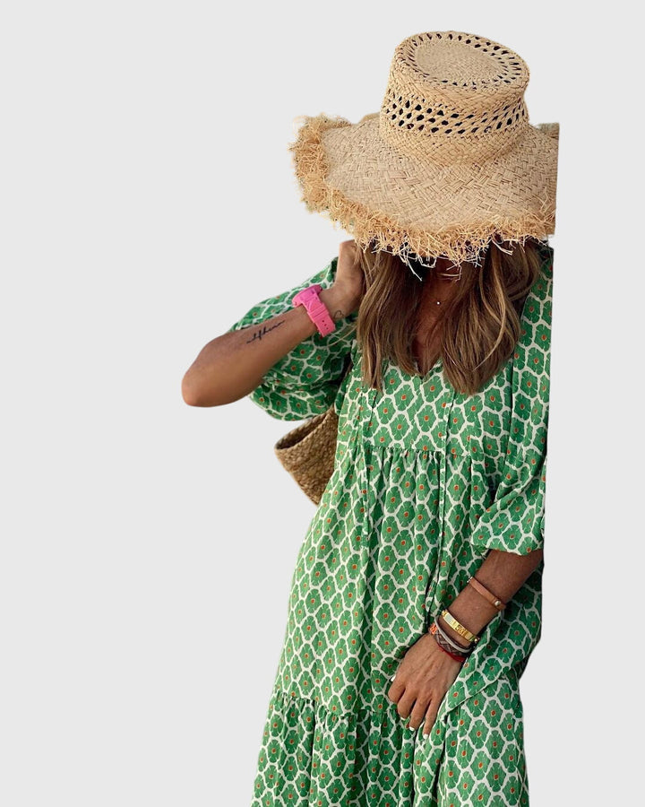 Sarrah™ - Boho Maxi Mekko