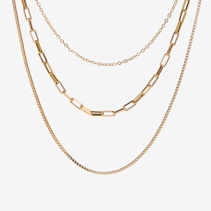 Kolmikerroksinen Choker Kaulaketju