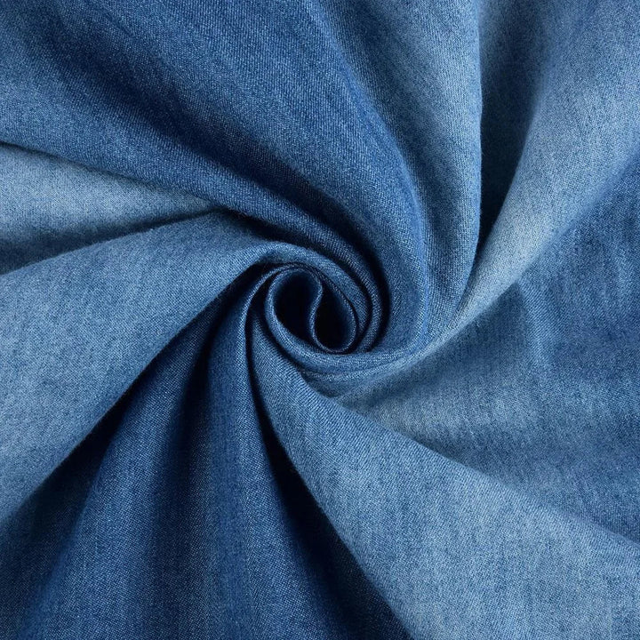 Grethe – Rentouttava Denim Kesämekko