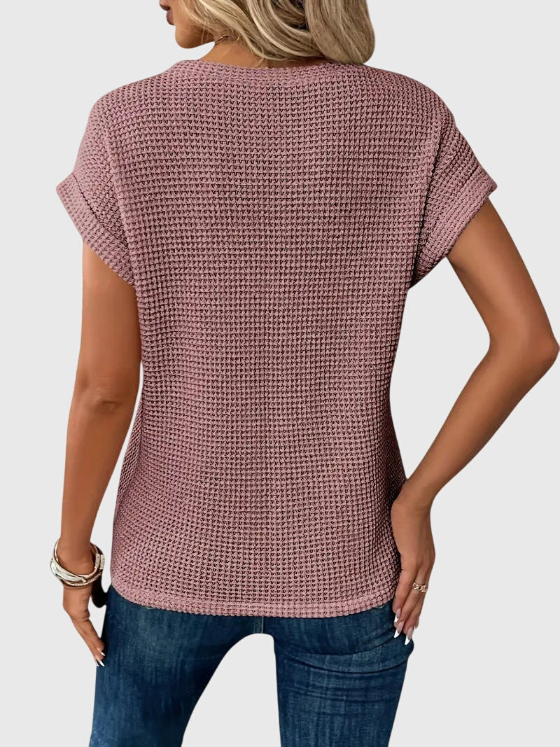 Isa™ | Elegantti Paita Pyöreällä Kaula-aukolla