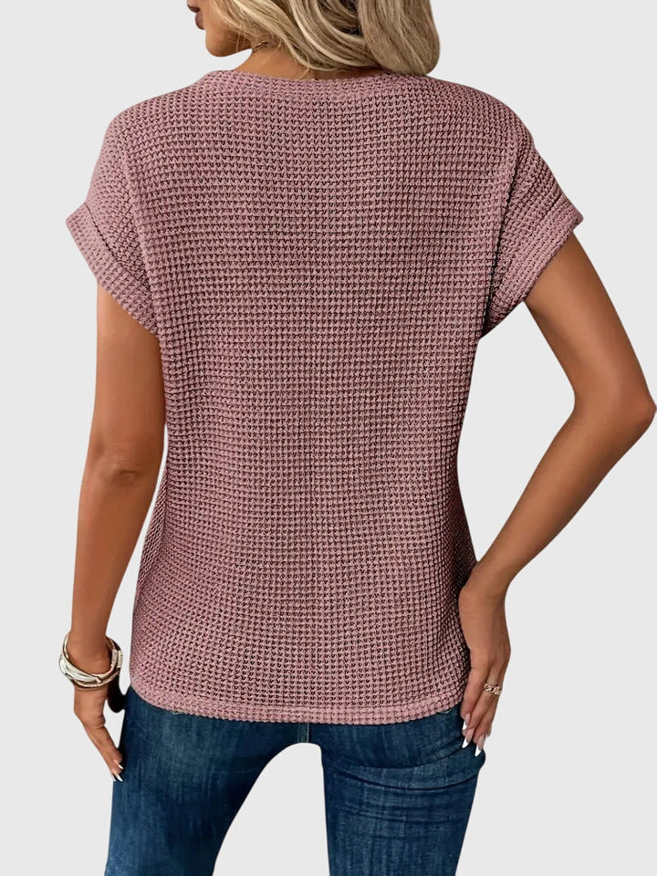 Isa™ | Elegantti Paita Pyöreällä Kaula-aukolla