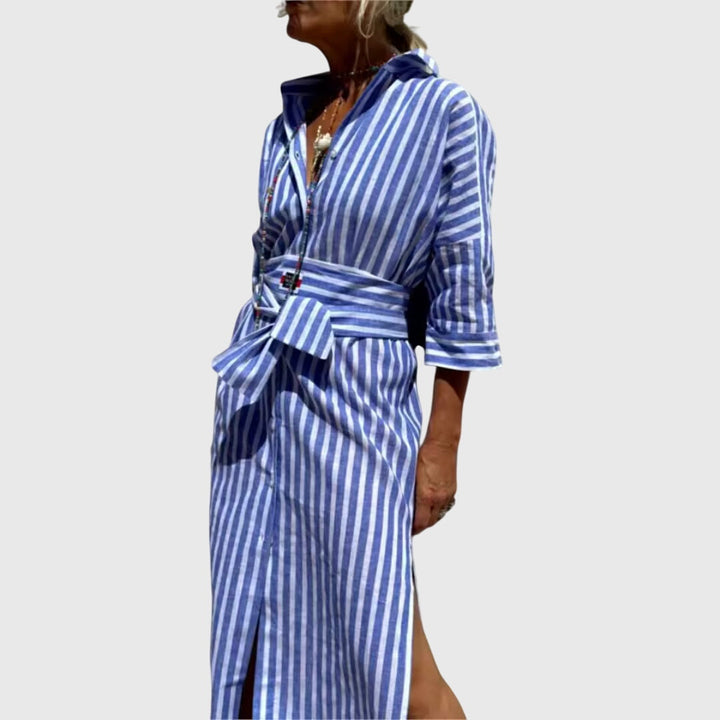 Elleen™ | Klassinen Raidallinen Mekko