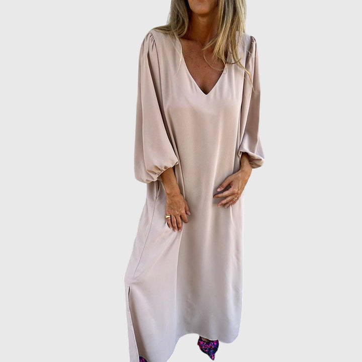 Caarol™ - Pitkä Boho Mekko Taskuilla