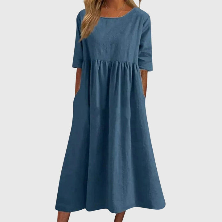 Haissley™ | Tyylikäs Mekko Lyhyillä Hihoilla