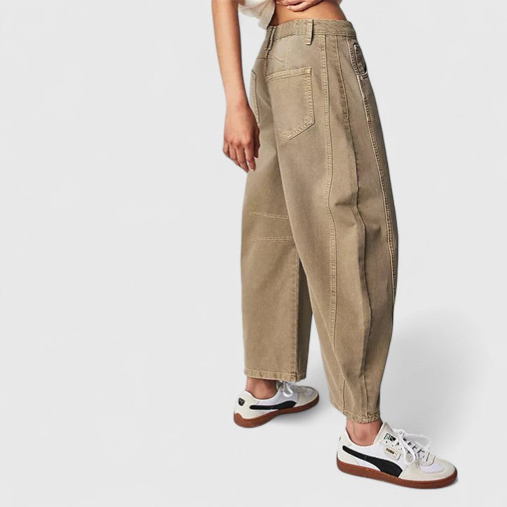 Sateen | Mukavat Leveät Housut