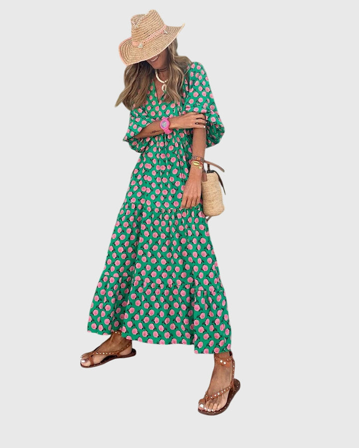 Sarrah™ - Boho Maxi Mekko