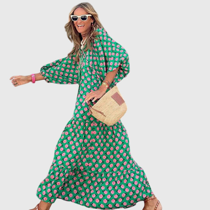 Sarrah™ - Boho Maxi Mekko